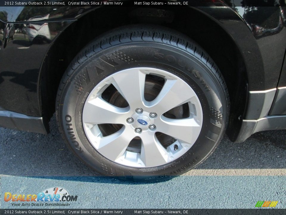 2012 Subaru Outback 2.5i Limited Crystal Black Silica / Warm Ivory Photo #23