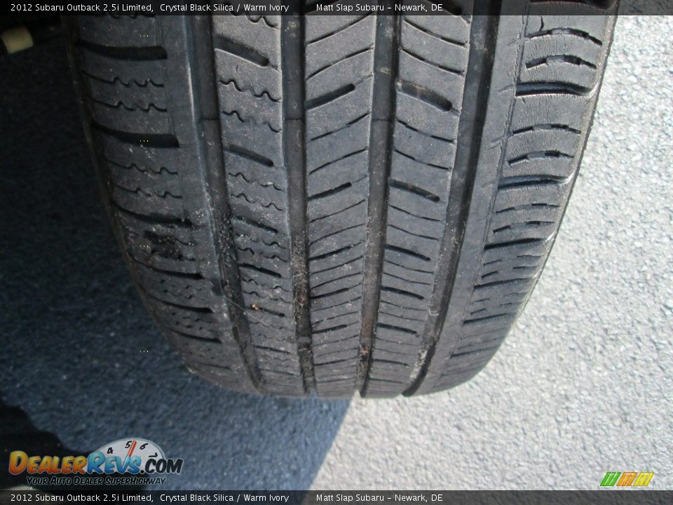 2012 Subaru Outback 2.5i Limited Crystal Black Silica / Warm Ivory Photo #24