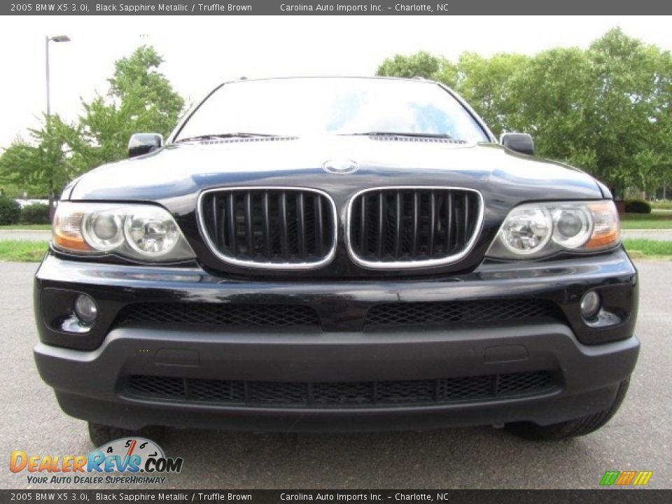 2005 BMW X5 3.0i Black Sapphire Metallic / Truffle Brown Photo #4