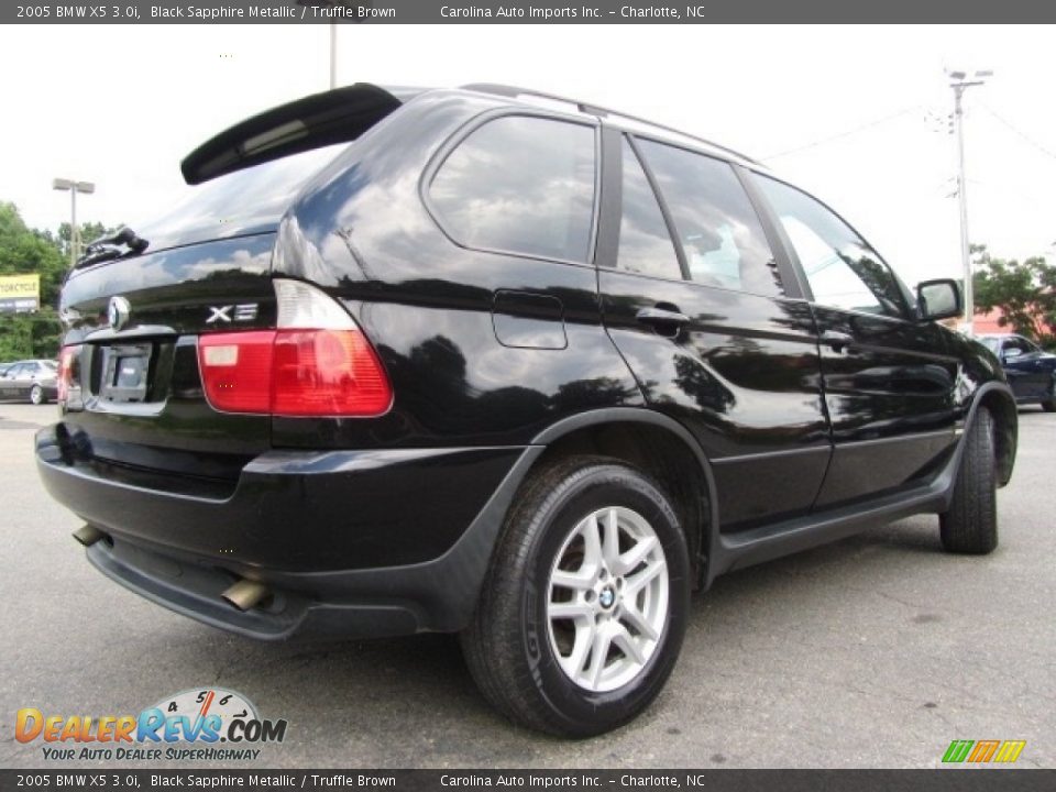 2005 BMW X5 3.0i Black Sapphire Metallic / Truffle Brown Photo #10