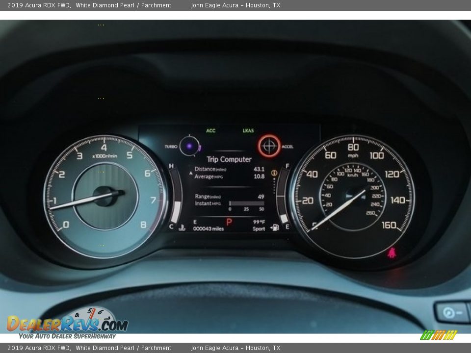 2019 Acura RDX FWD White Diamond Pearl / Parchment Photo #32
