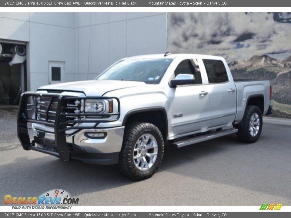 2017 GMC Sierra 1500 SLT Crew Cab 4WD Quicksilver Metallic / Jet Black Photo #2