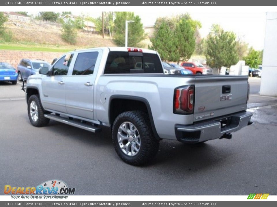 2017 GMC Sierra 1500 SLT Crew Cab 4WD Quicksilver Metallic / Jet Black Photo #4