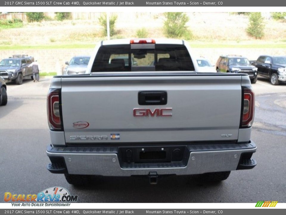 2017 GMC Sierra 1500 SLT Crew Cab 4WD Quicksilver Metallic / Jet Black Photo #5