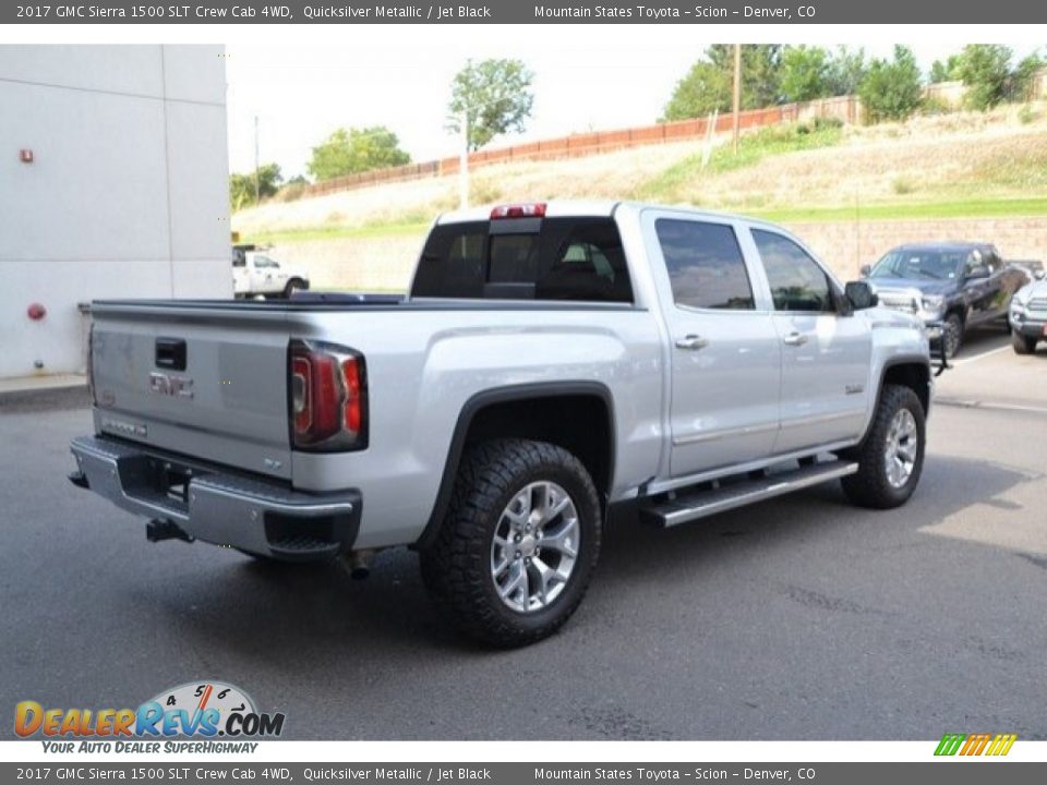 2017 GMC Sierra 1500 SLT Crew Cab 4WD Quicksilver Metallic / Jet Black Photo #6