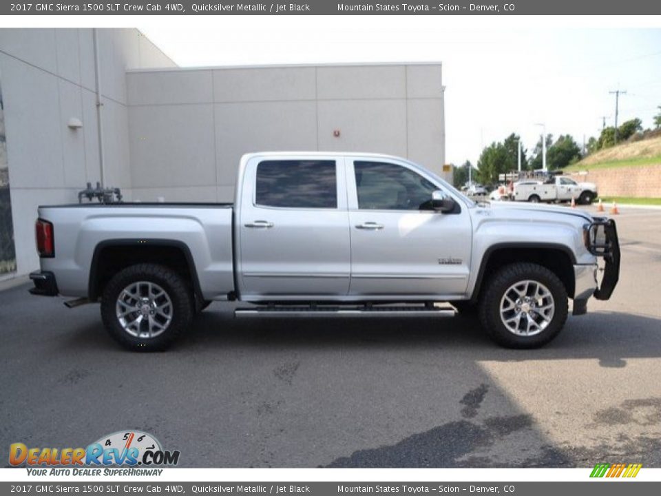 2017 GMC Sierra 1500 SLT Crew Cab 4WD Quicksilver Metallic / Jet Black Photo #7