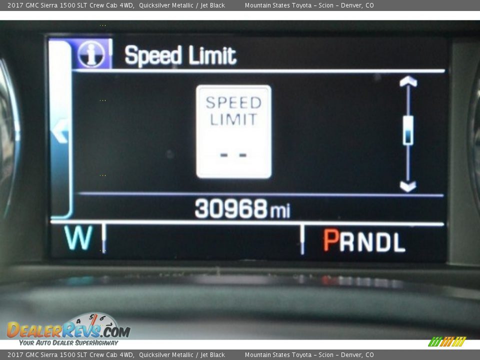 2017 GMC Sierra 1500 SLT Crew Cab 4WD Quicksilver Metallic / Jet Black Photo #12