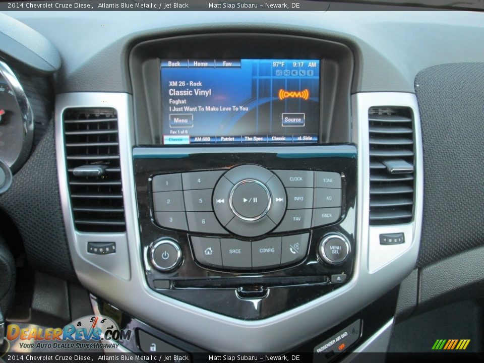2014 Chevrolet Cruze Diesel Atlantis Blue Metallic / Jet Black Photo #26