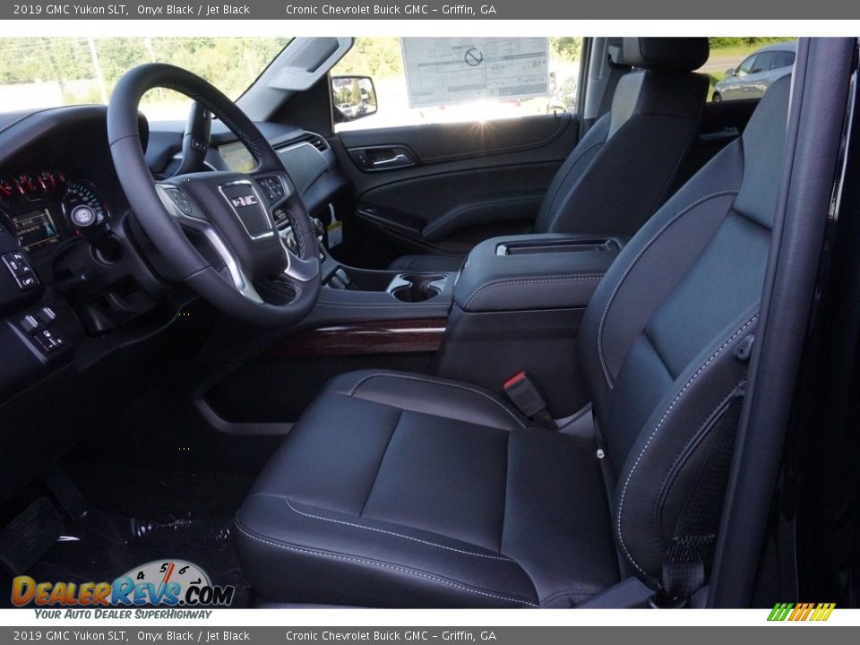 Jet Black Interior - 2019 GMC Yukon SLT Photo #4