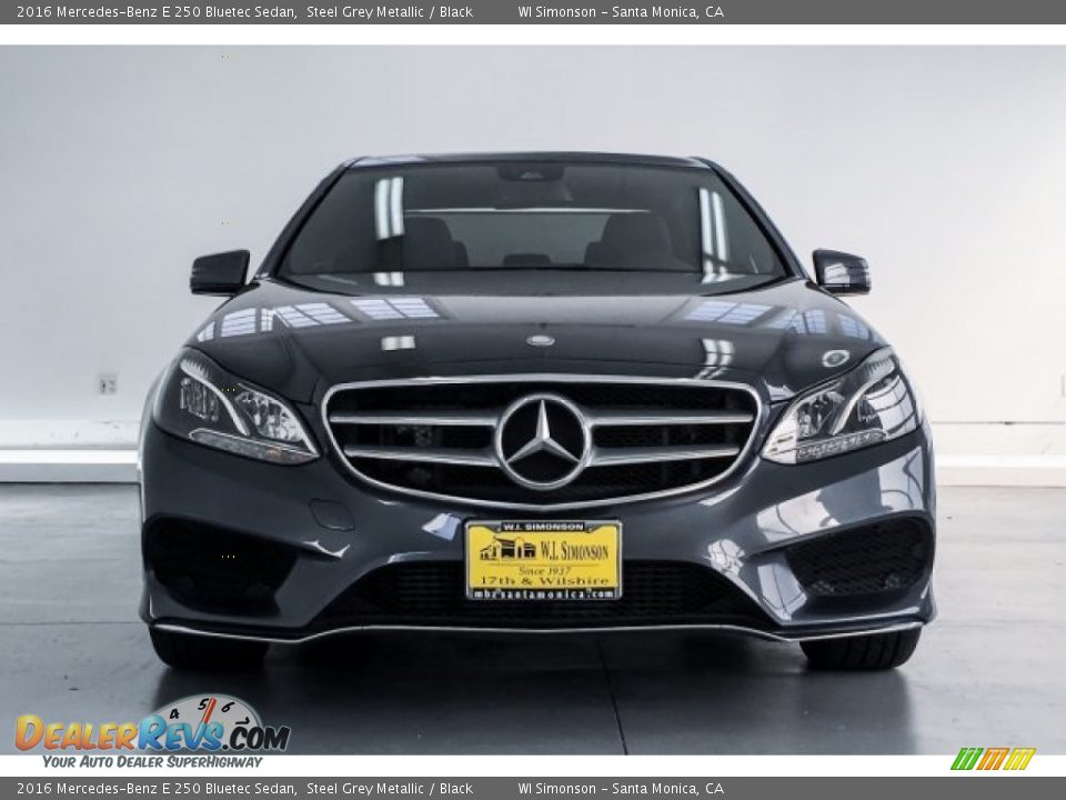 2016 Mercedes-Benz E 250 Bluetec Sedan Steel Grey Metallic / Black Photo #2