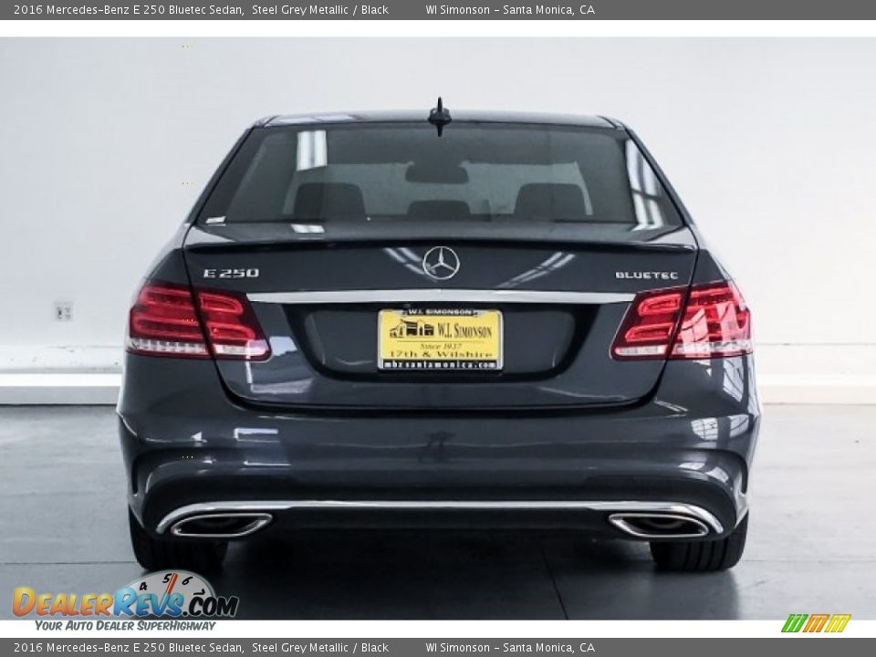 2016 Mercedes-Benz E 250 Bluetec Sedan Steel Grey Metallic / Black Photo #3