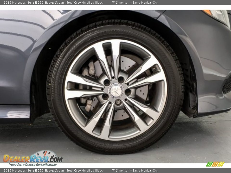 2016 Mercedes-Benz E 250 Bluetec Sedan Steel Grey Metallic / Black Photo #8