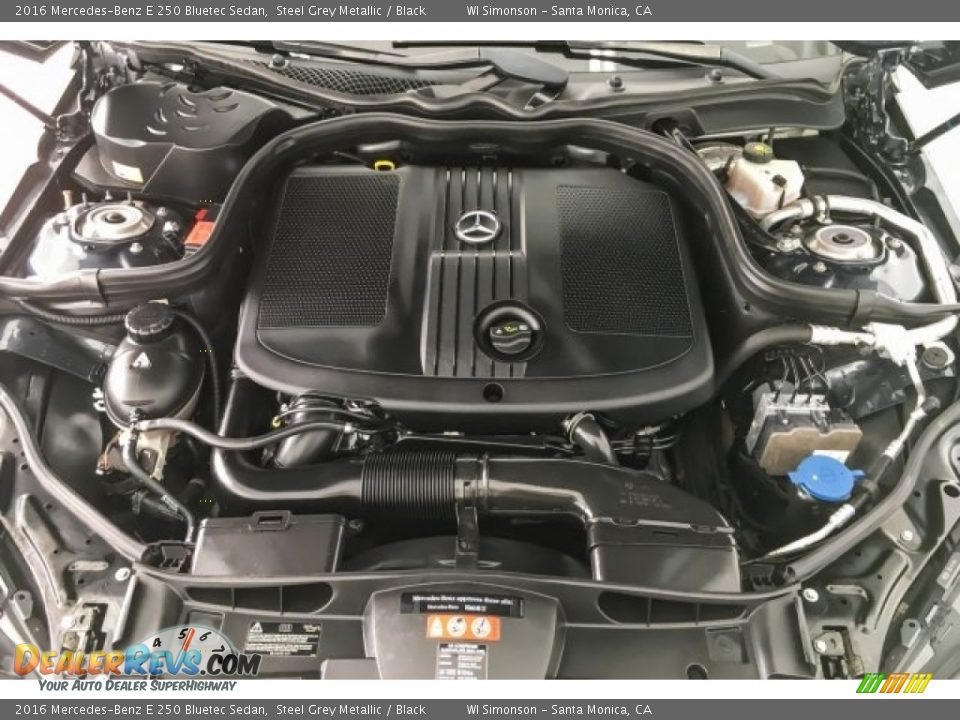 2016 Mercedes-Benz E 250 Bluetec Sedan Steel Grey Metallic / Black Photo #9