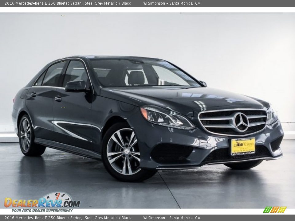 2016 Mercedes-Benz E 250 Bluetec Sedan Steel Grey Metallic / Black Photo #14