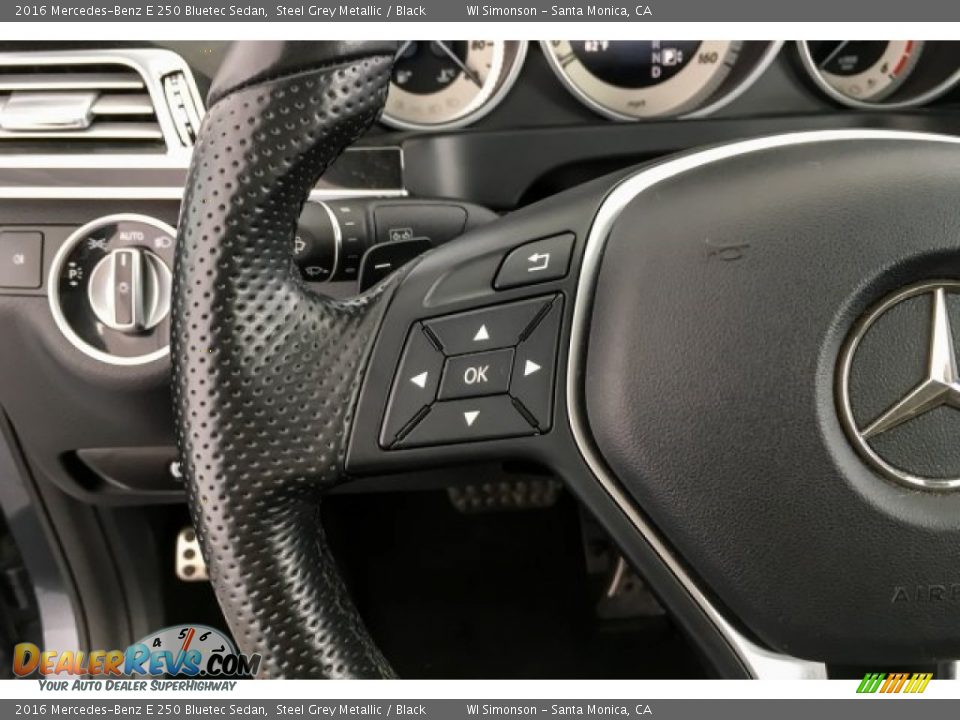 2016 Mercedes-Benz E 250 Bluetec Sedan Steel Grey Metallic / Black Photo #19