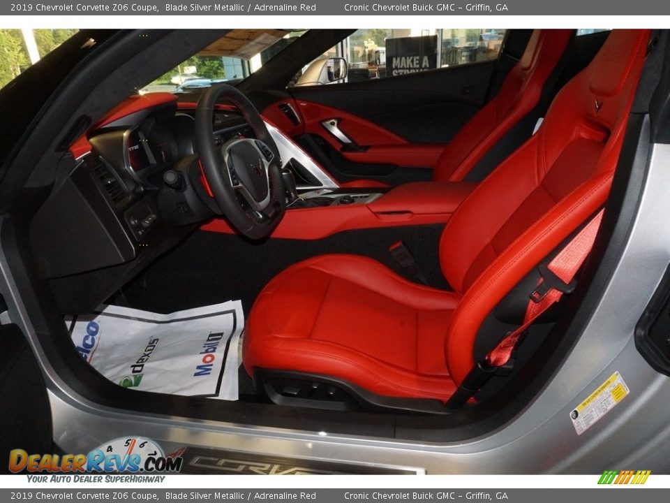 2019 Chevrolet Corvette Z06 Coupe Blade Silver Metallic / Adrenaline Red Photo #4