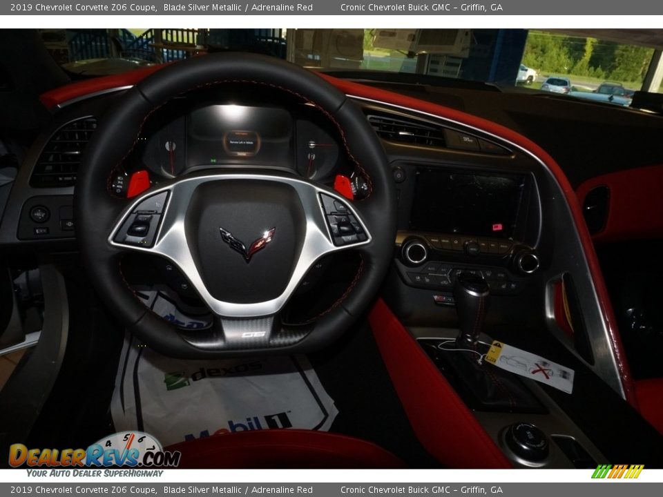 2019 Chevrolet Corvette Z06 Coupe Blade Silver Metallic / Adrenaline Red Photo #5