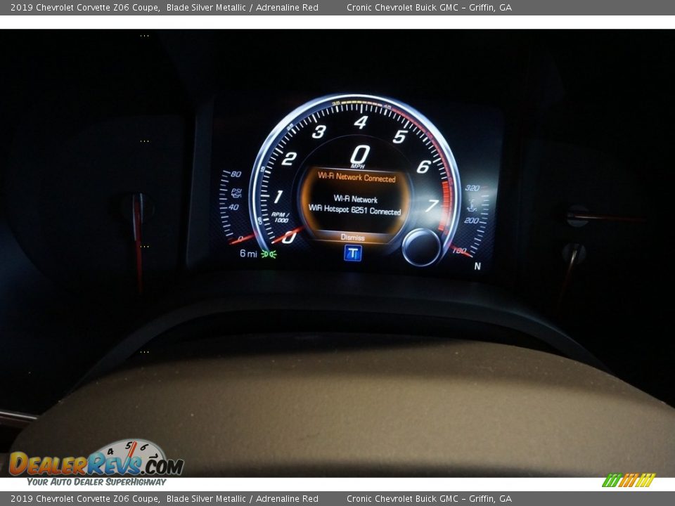2019 Chevrolet Corvette Z06 Coupe Blade Silver Metallic / Adrenaline Red Photo #6
