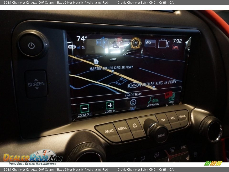 2019 Chevrolet Corvette Z06 Coupe Blade Silver Metallic / Adrenaline Red Photo #7