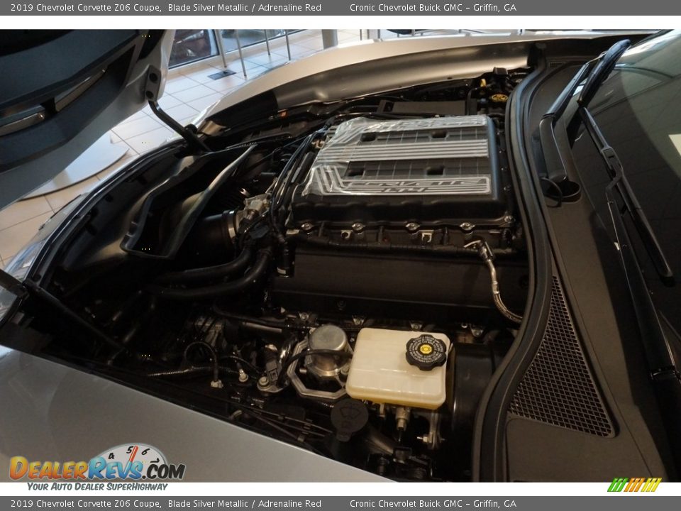 2019 Chevrolet Corvette Z06 Coupe Blade Silver Metallic / Adrenaline Red Photo #8