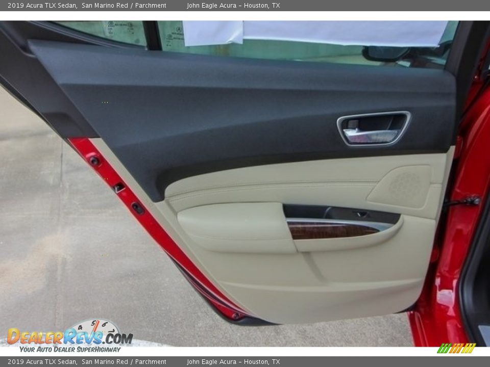 2019 Acura TLX Sedan San Marino Red / Parchment Photo #16