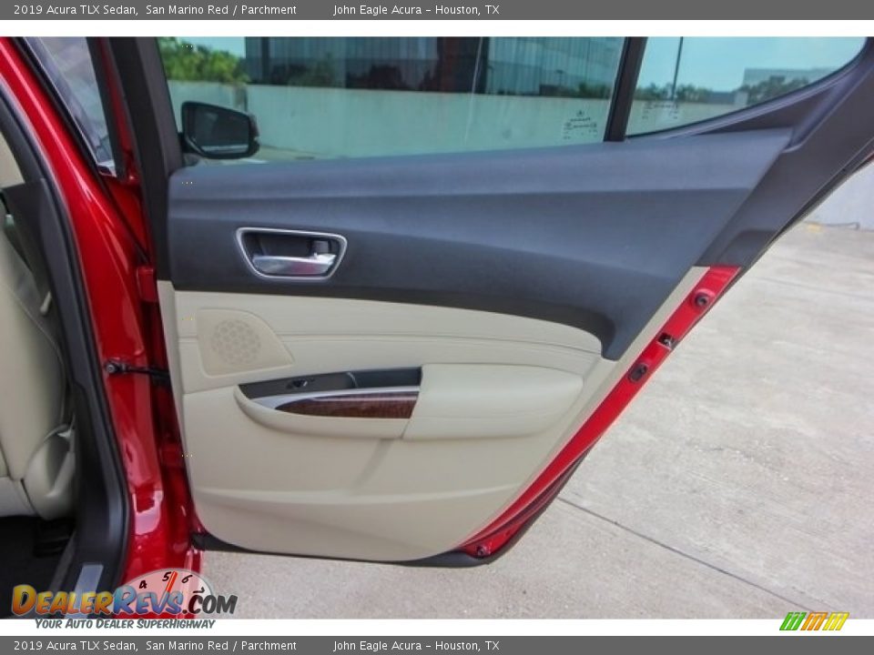2019 Acura TLX Sedan San Marino Red / Parchment Photo #19