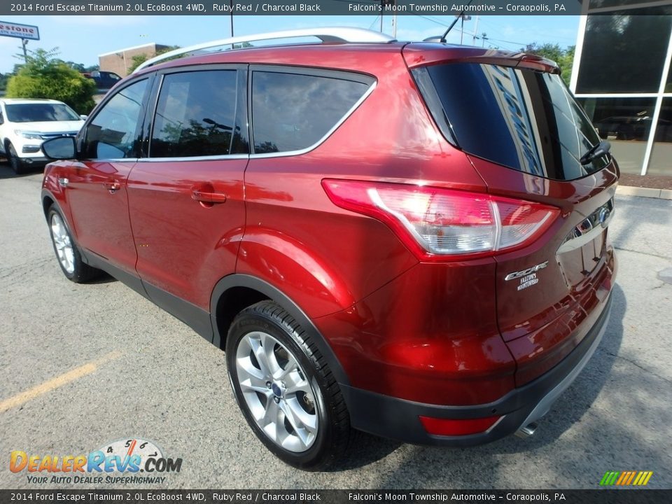 2014 Ford Escape Titanium 2.0L EcoBoost 4WD Ruby Red / Charcoal Black Photo #3