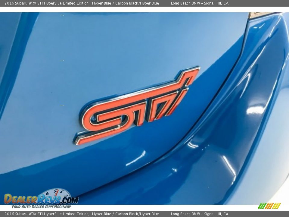2016 Subaru WRX STI HyperBlue Limited Edition Logo Photo #7