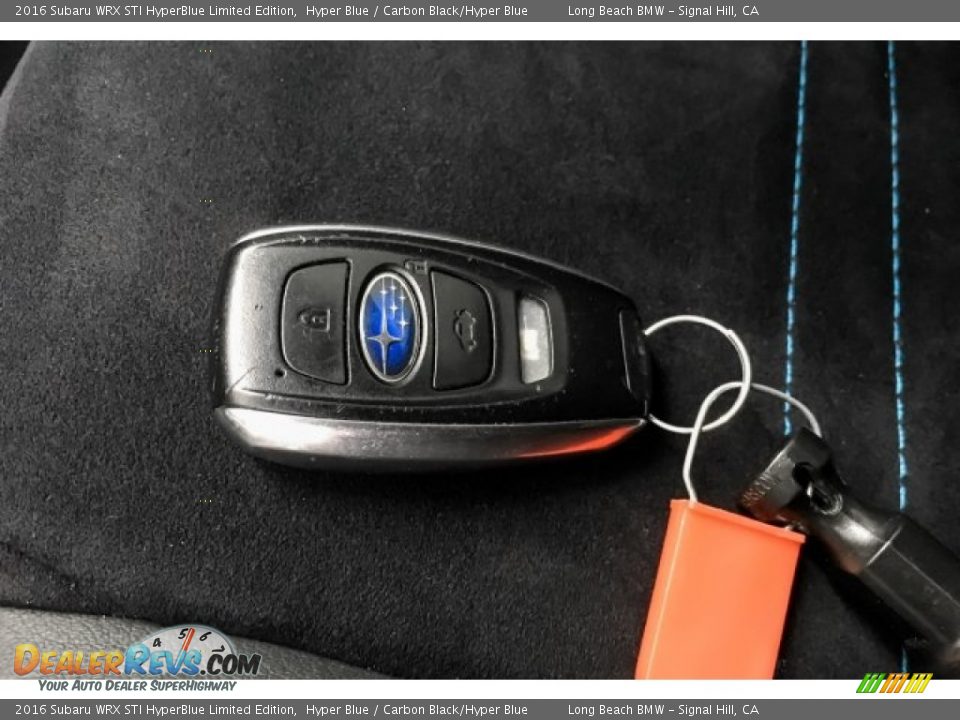 Keys of 2016 Subaru WRX STI HyperBlue Limited Edition Photo #11