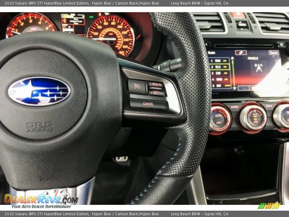 2016 Subaru WRX STI HyperBlue Limited Edition Steering Wheel Photo #16