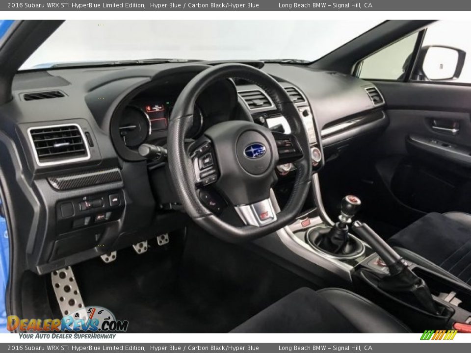Front Seat of 2016 Subaru WRX STI HyperBlue Limited Edition Photo #20