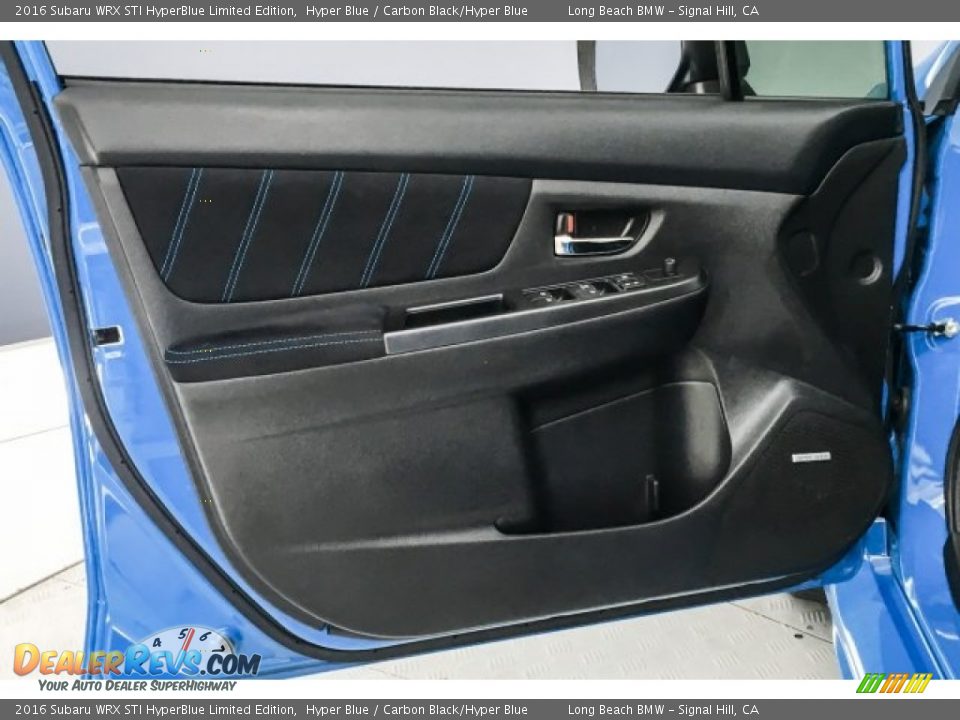 Door Panel of 2016 Subaru WRX STI HyperBlue Limited Edition Photo #24