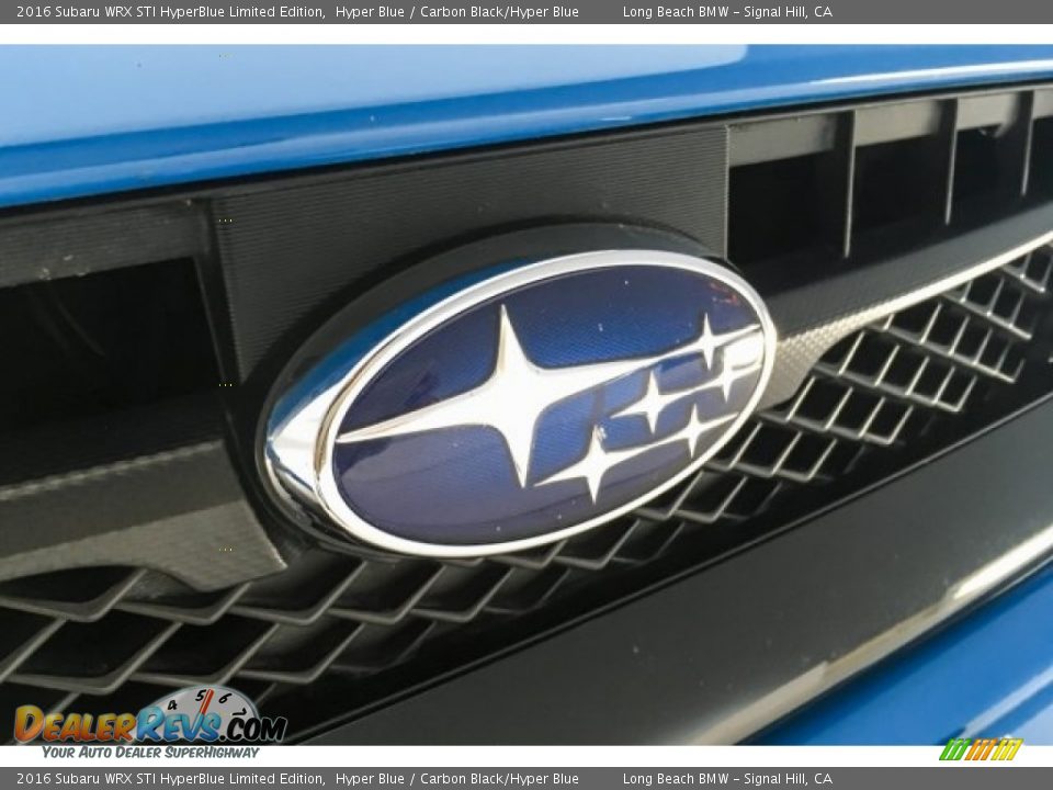 2016 Subaru WRX STI HyperBlue Limited Edition Hyper Blue / Carbon Black/Hyper Blue Photo #31