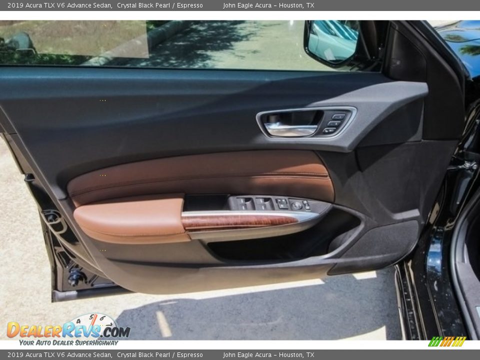 2019 Acura TLX V6 Advance Sedan Crystal Black Pearl / Espresso Photo #15