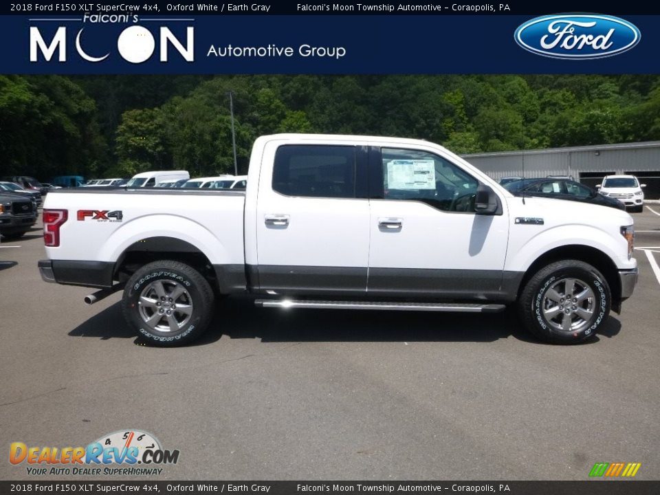 2018 Ford F150 XLT SuperCrew 4x4 Oxford White / Earth Gray Photo #1