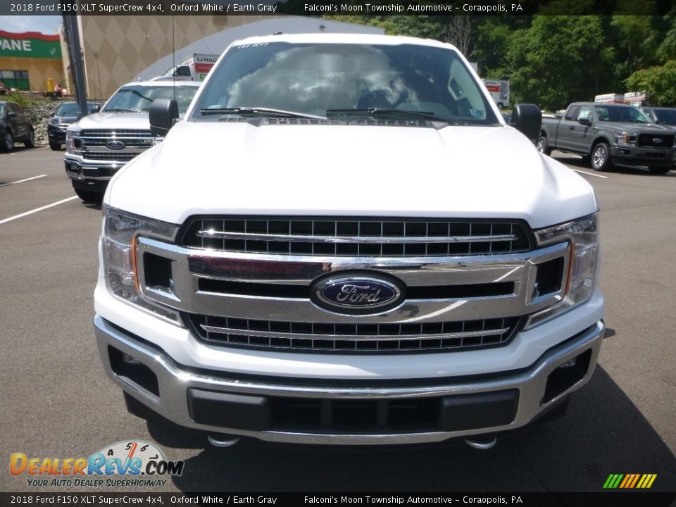 2018 Ford F150 XLT SuperCrew 4x4 Oxford White / Earth Gray Photo #4