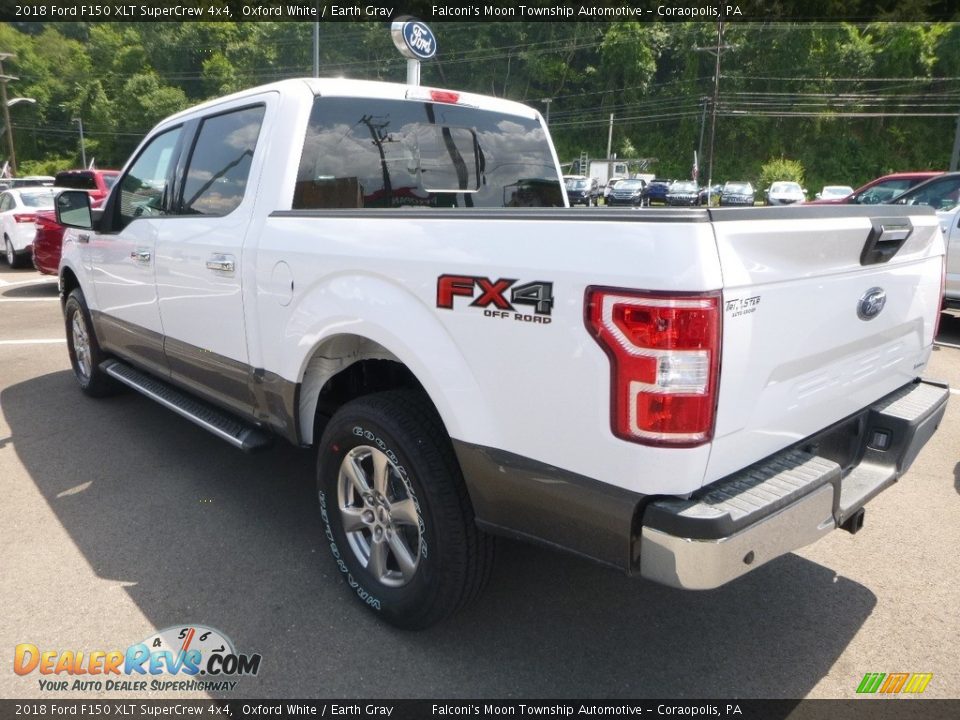 2018 Ford F150 XLT SuperCrew 4x4 Oxford White / Earth Gray Photo #6