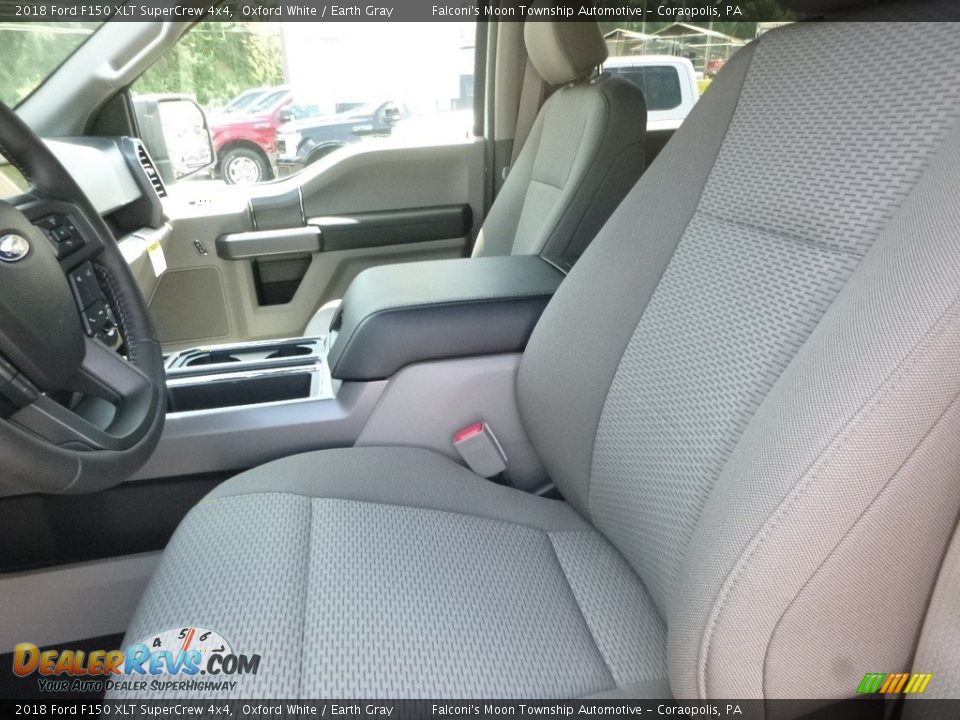 2018 Ford F150 XLT SuperCrew 4x4 Oxford White / Earth Gray Photo #10