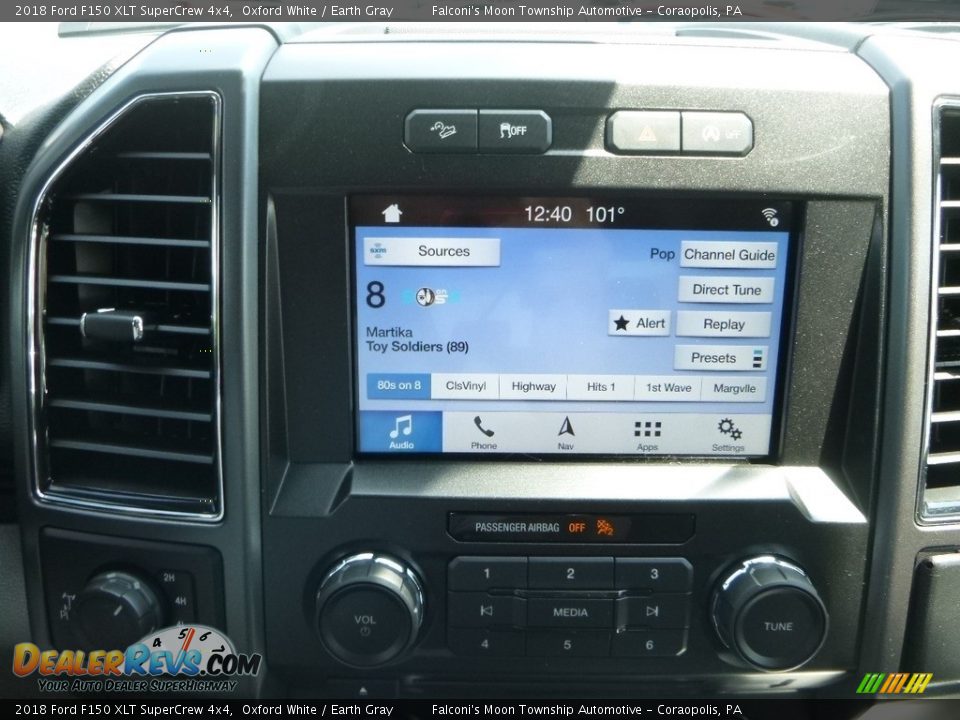 2018 Ford F150 XLT SuperCrew 4x4 Oxford White / Earth Gray Photo #13