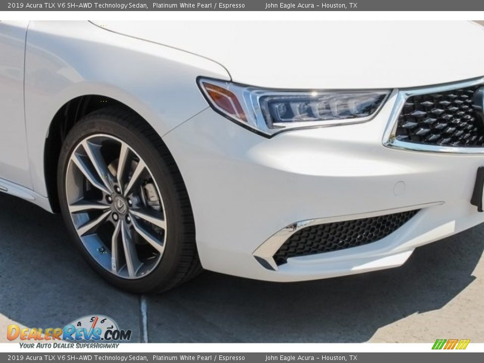 2019 Acura TLX V6 SH-AWD Technology Sedan Platinum White Pearl / Espresso Photo #11