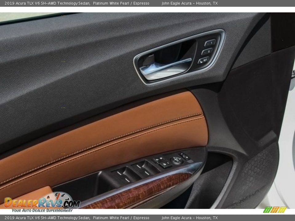 2019 Acura TLX V6 SH-AWD Technology Sedan Platinum White Pearl / Espresso Photo #12