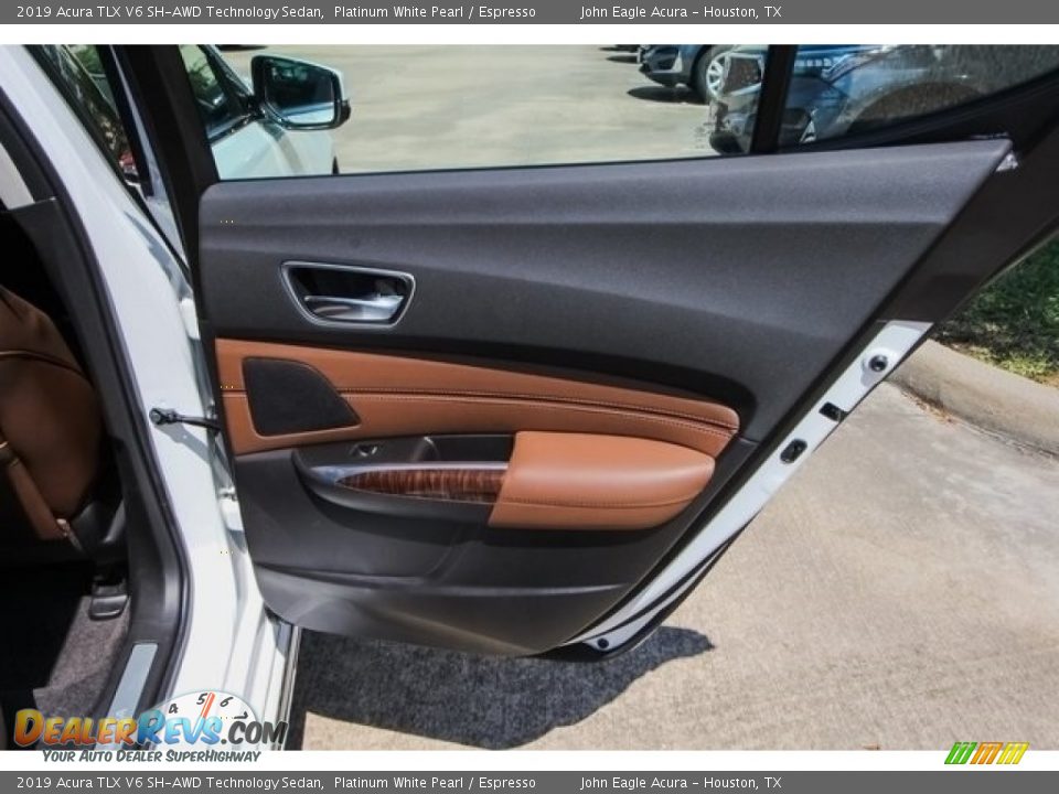 2019 Acura TLX V6 SH-AWD Technology Sedan Platinum White Pearl / Espresso Photo #19