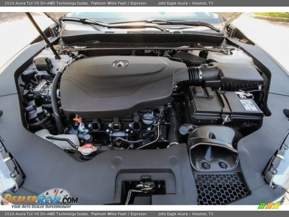 2019 Acura TLX V6 SH-AWD Technology Sedan Platinum White Pearl / Espresso Photo #23