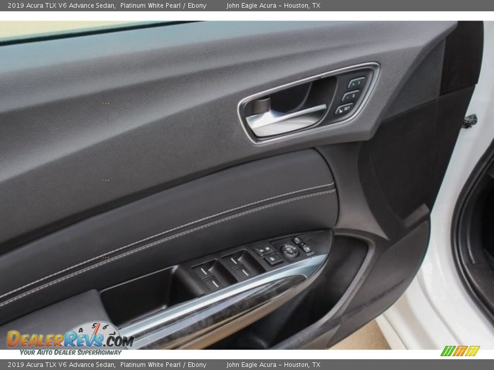 2019 Acura TLX V6 Advance Sedan Platinum White Pearl / Ebony Photo #12