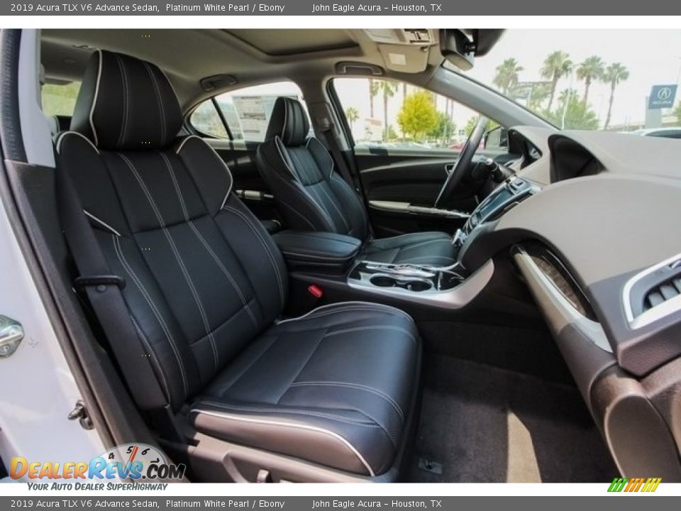 2019 Acura TLX V6 Advance Sedan Platinum White Pearl / Ebony Photo #23
