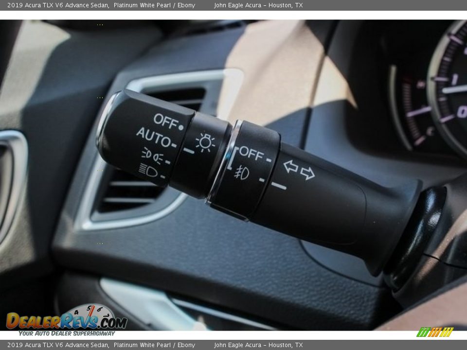 2019 Acura TLX V6 Advance Sedan Platinum White Pearl / Ebony Photo #33