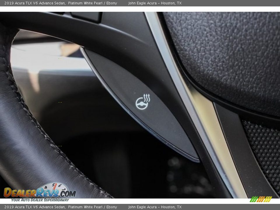 2019 Acura TLX V6 Advance Sedan Platinum White Pearl / Ebony Photo #36