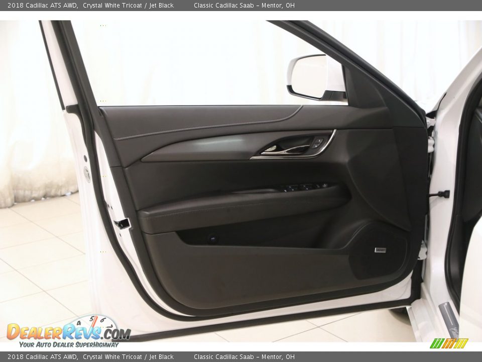 2018 Cadillac ATS AWD Crystal White Tricoat / Jet Black Photo #4