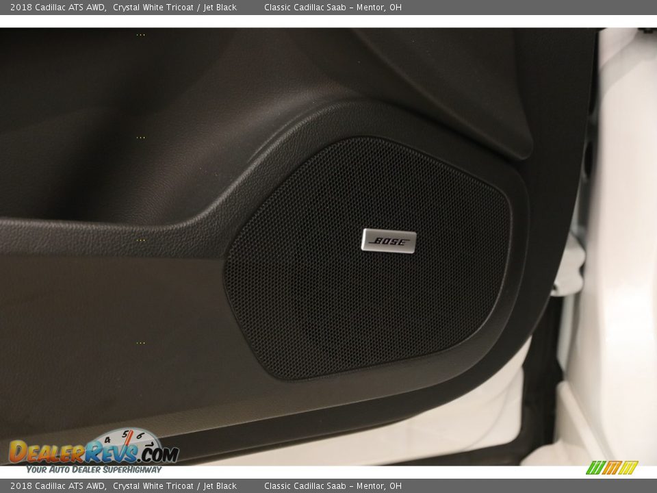 2018 Cadillac ATS AWD Crystal White Tricoat / Jet Black Photo #5