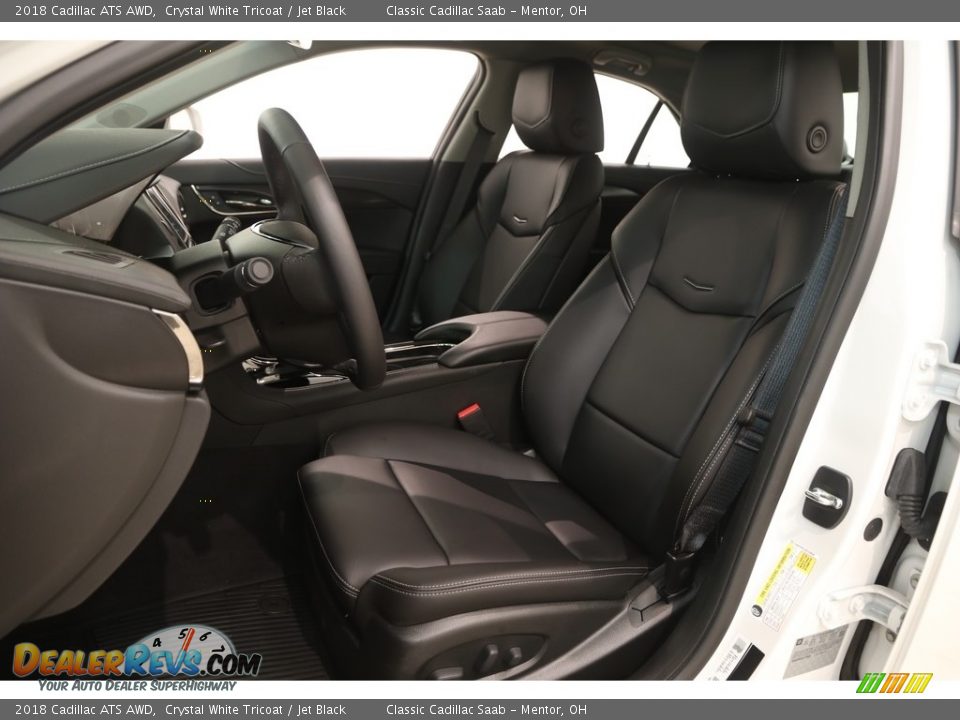 2018 Cadillac ATS AWD Crystal White Tricoat / Jet Black Photo #6